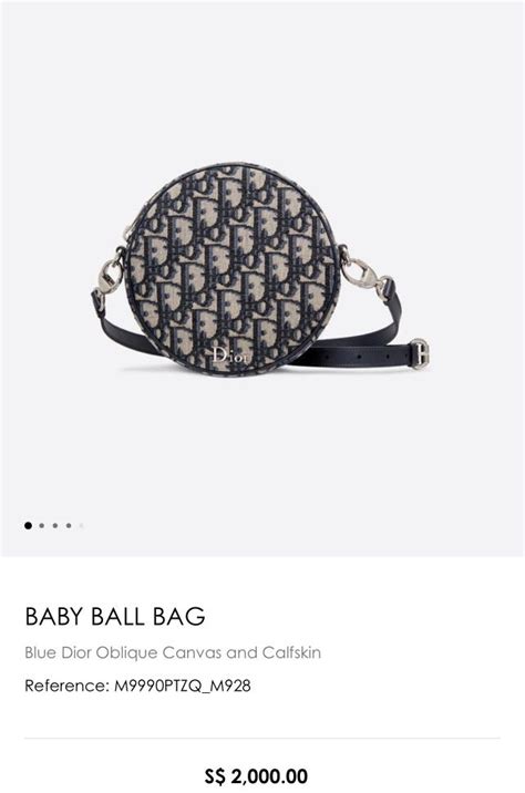 dior baby ball bag|christian Dior diaper bag.